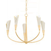 Hudson Valley Lighting Montrose Vintage Gold Leaf/Soft Sand 30W X 30L X 21.75H Chandelier