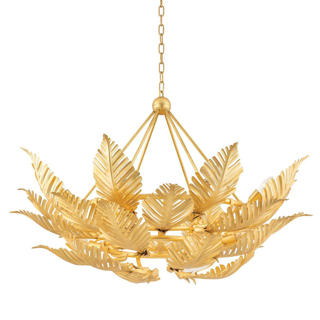 Corbett Lighting Tropicale Gold Leaf 48W x 48L x 28H Chandelier