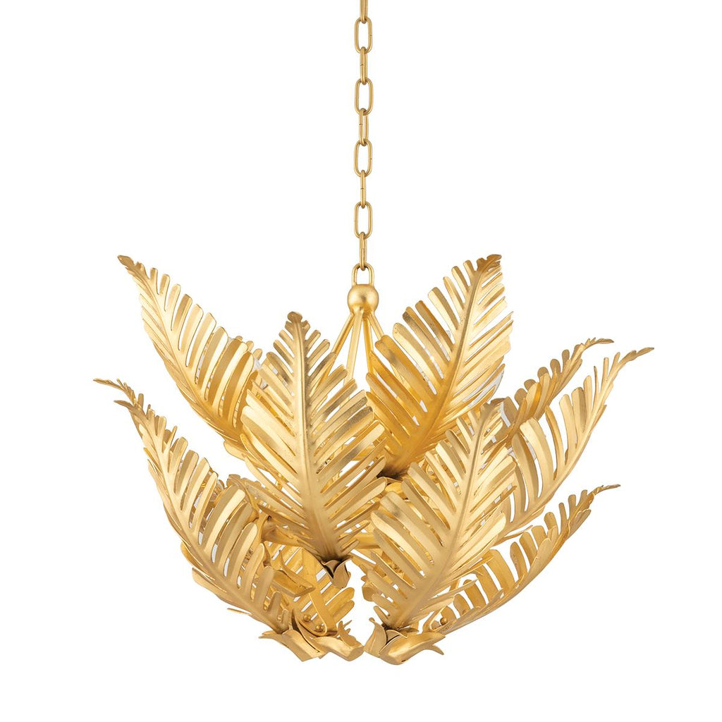 Corbett Lighting Tropicale Gold Leaf 26.5W x 26.5L x 22H Chandelier