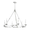 Hudson Valley Lighting Allendale Polished Nickel 35.75W X 35.75L X 29.75H Chandelier