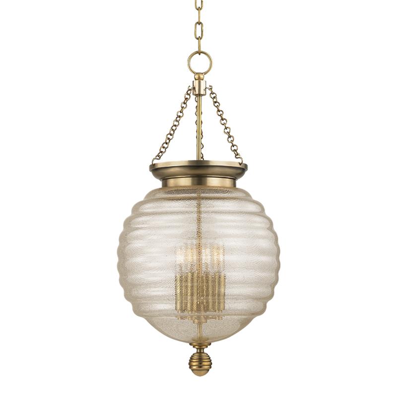 Hudson Valley Lighting Coolidge Aged Brass 14W x 14L x 27H Pendant