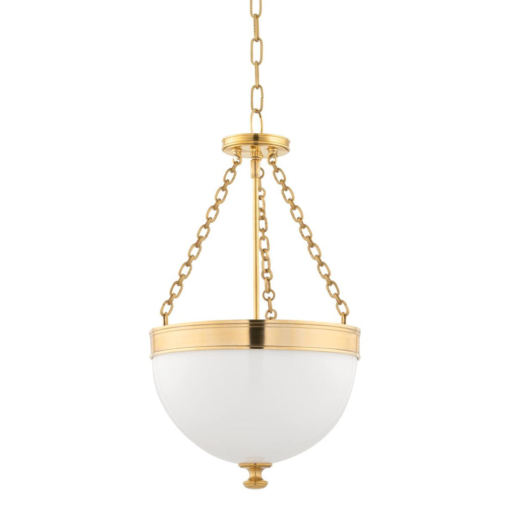 Hudson Valley Lighting Barrington Aged Brass 14W x 14L x 24H Pendant