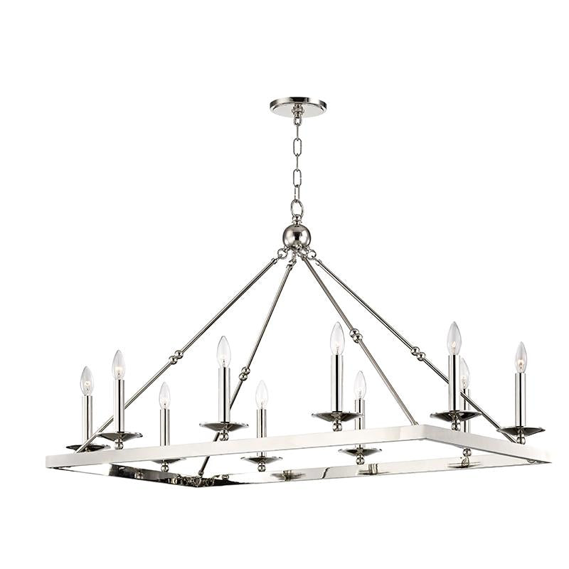 Hudson Valley Lighting Allendale Polished Nickel 23.25W x 40.75L x 29.5H Pendant