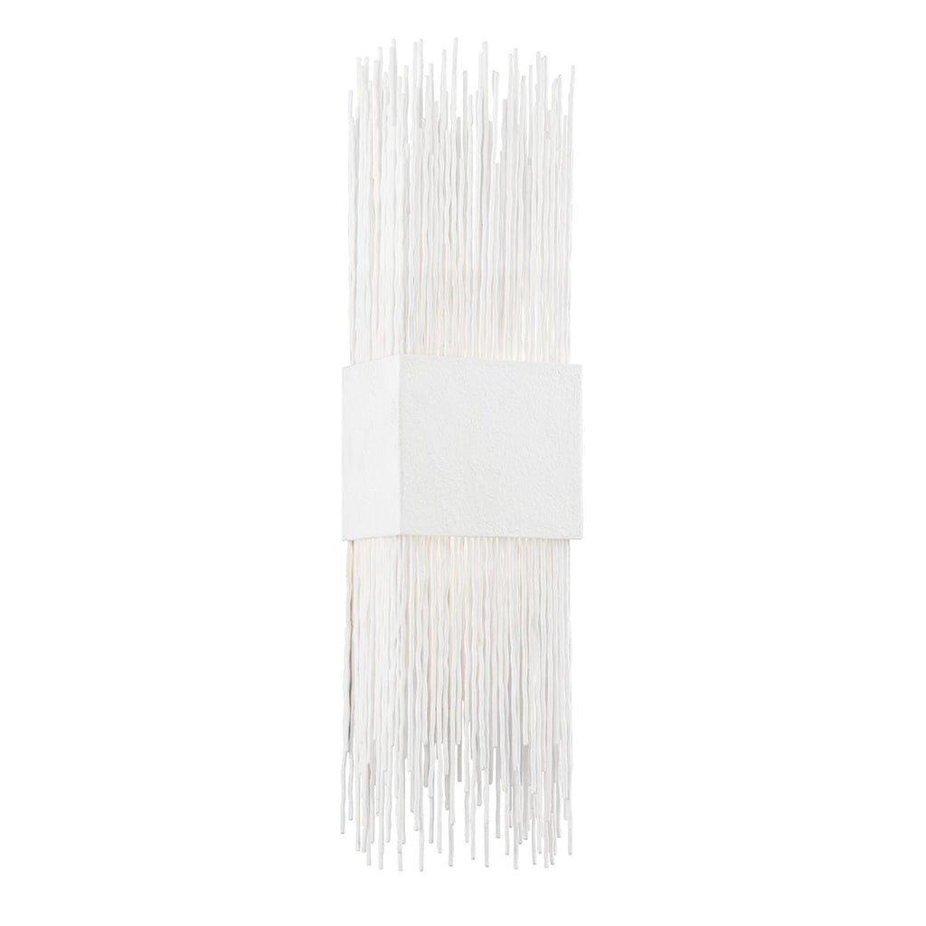 Corbett Lighting Sabine GESSO WHITE 7W x 7L x 28H Wall Sconce