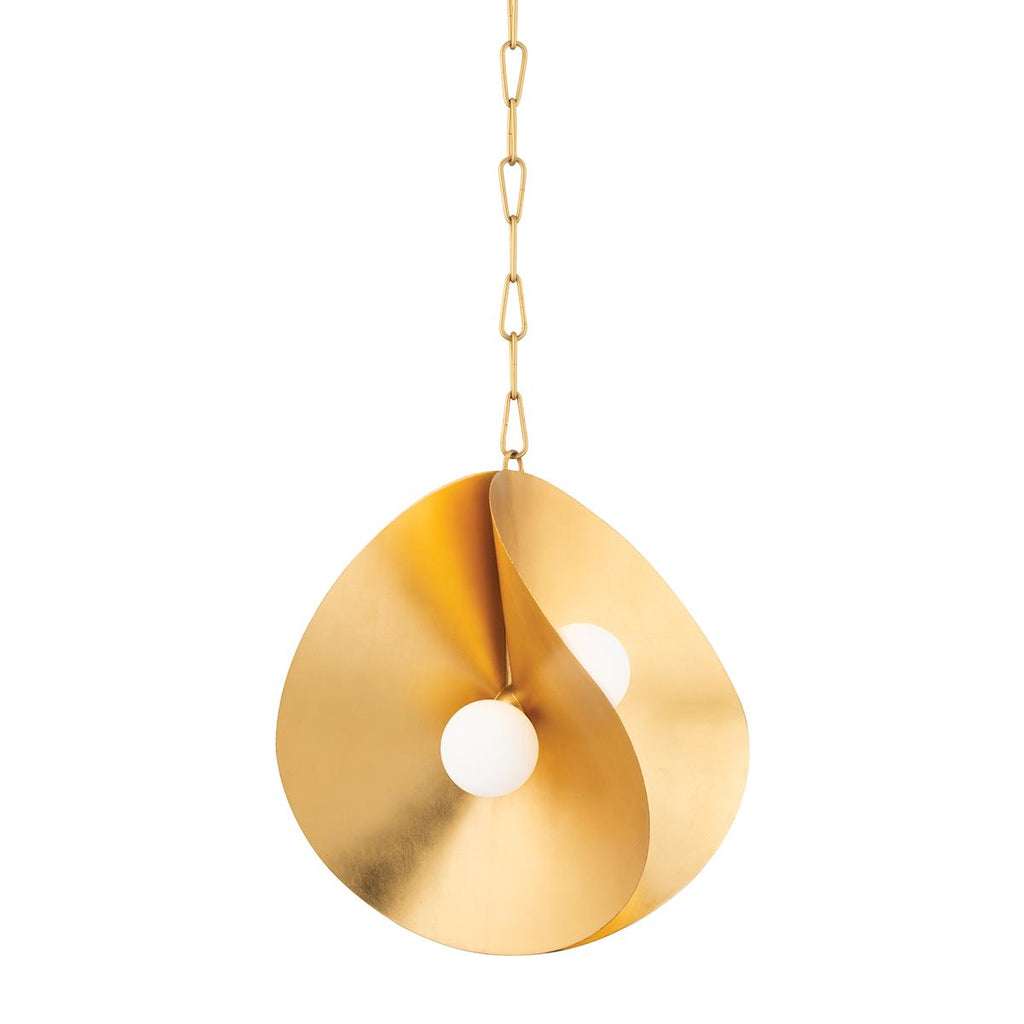 Corbett Lighting Peony Gold Leaf 18W x 18L x 18.75H Pendant