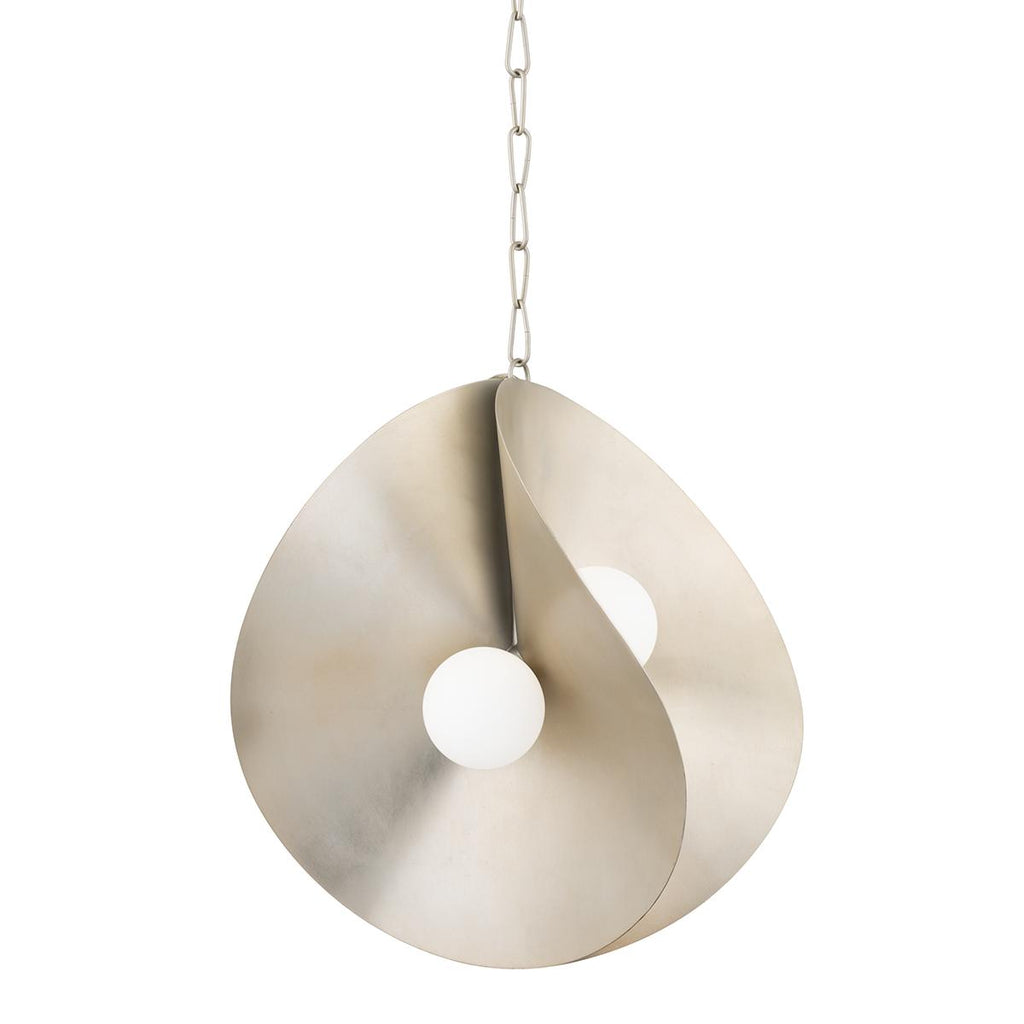 Corbett Lighting Peony WARM SILVER LEAF 23.5W x 23.5L x 24.5H Pendant