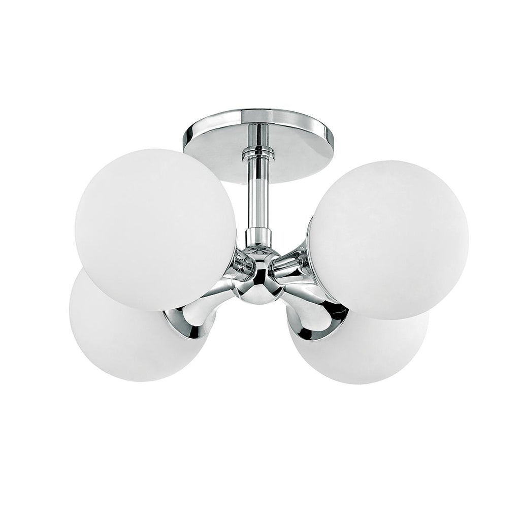 Hudson Valley Lighting Astoria Polished Chrome 14W x 14L x 14H Semi-Flush Mount