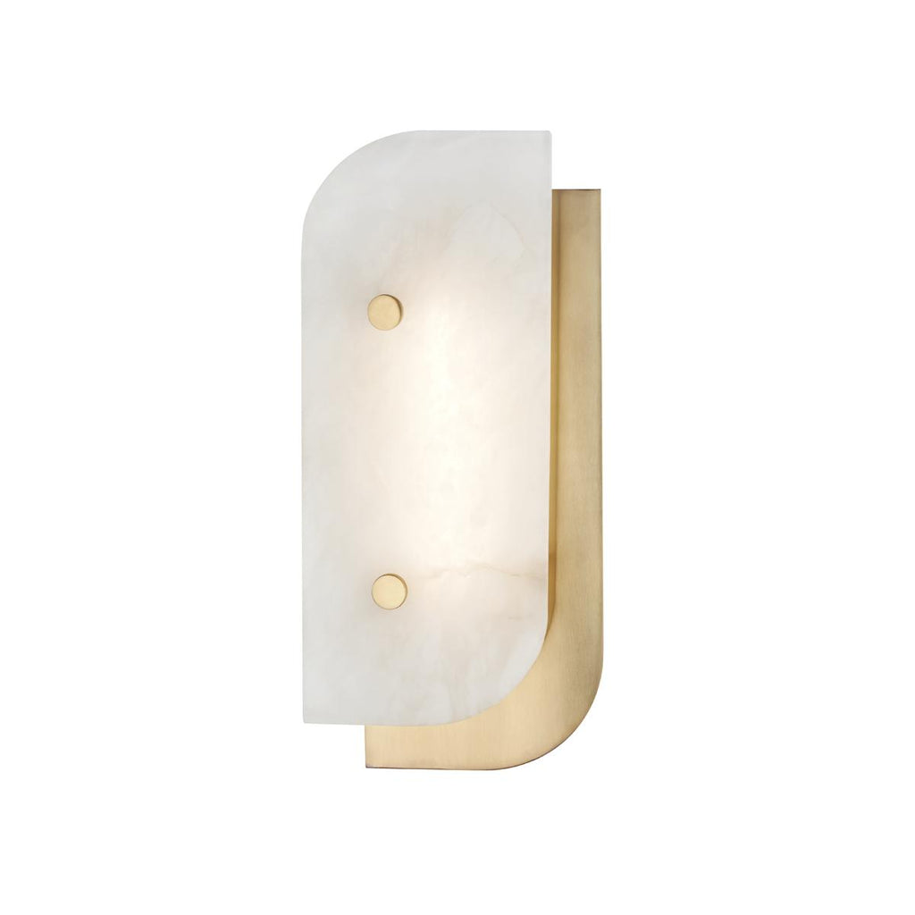 Hudson Valley Lighting Yin & Yang Aged Brass 5.5W x 5.5L x 13H Wall Sconce