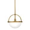 Hudson Valley Lighting Stratford Aged Brass 14.25W X 14.25L X 12.75H Pendant