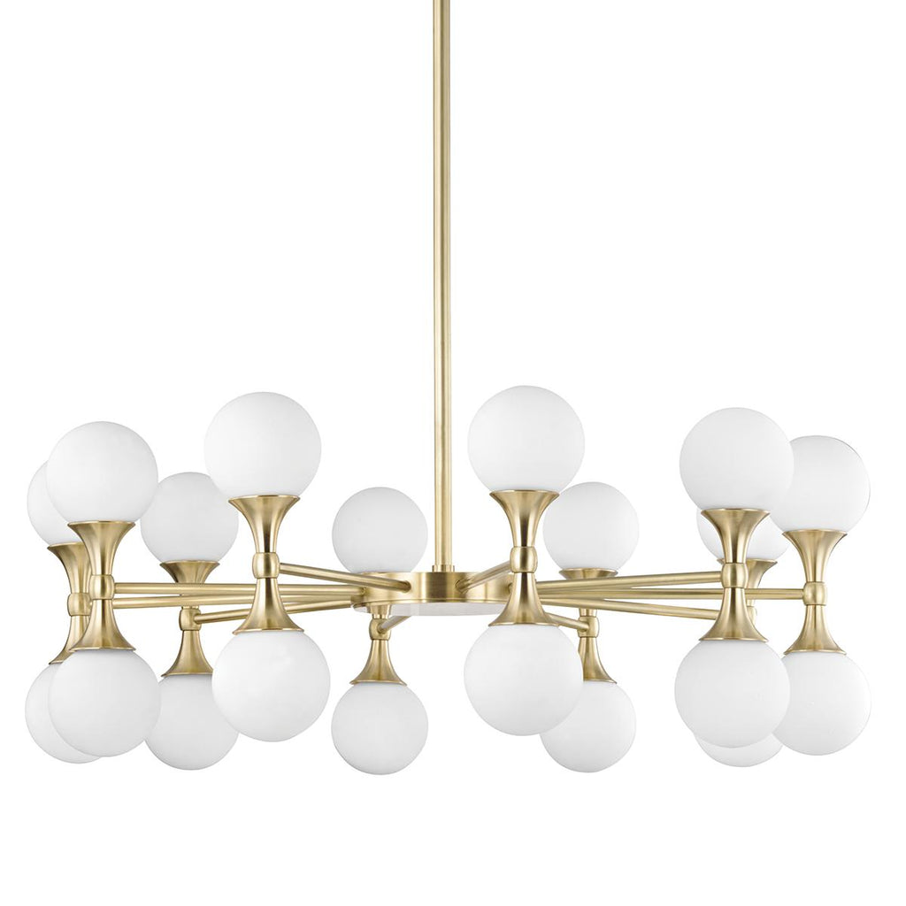 Hudson Valley Lighting Astoria Aged Brass 36W x 36L x 13.5H Chandelier