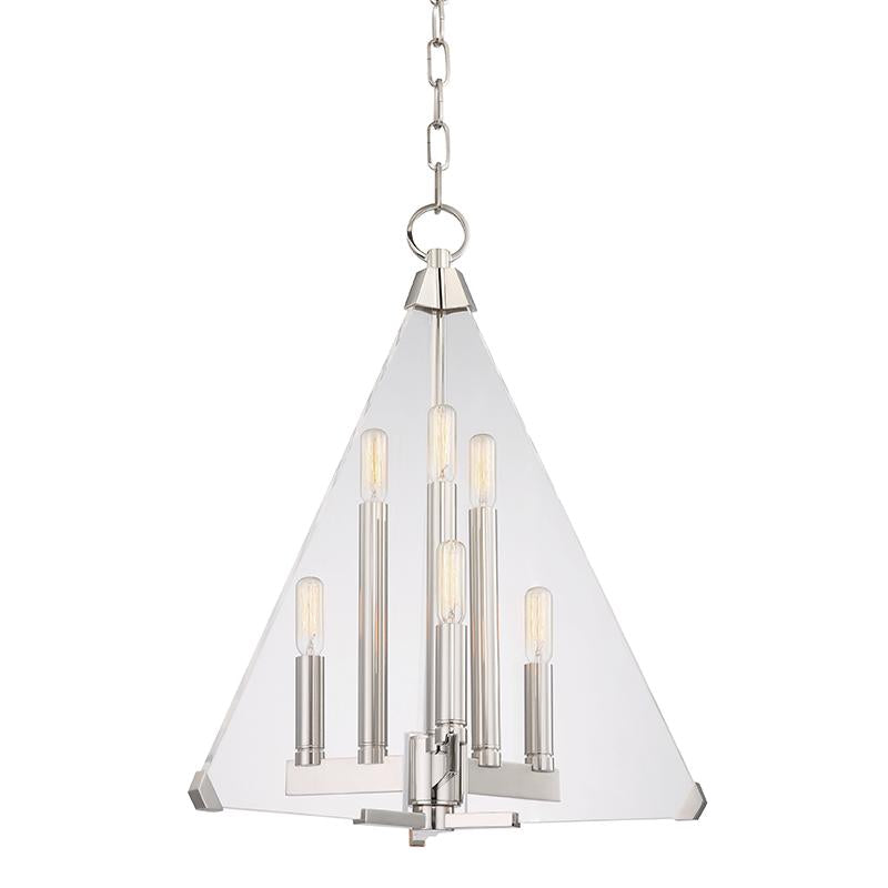 Hudson Valley Lighting Triad Polished Nickel 18W x 18L x 22.5H Pendant