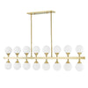 Hudson Valley Lighting Astoria Aged Brass 50W X 50L X 13.75H Pendant