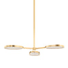 Corbett Lighting Patras Vintage Brass 38.5W X 38.5L X 5.75H Semi-Flush Mount