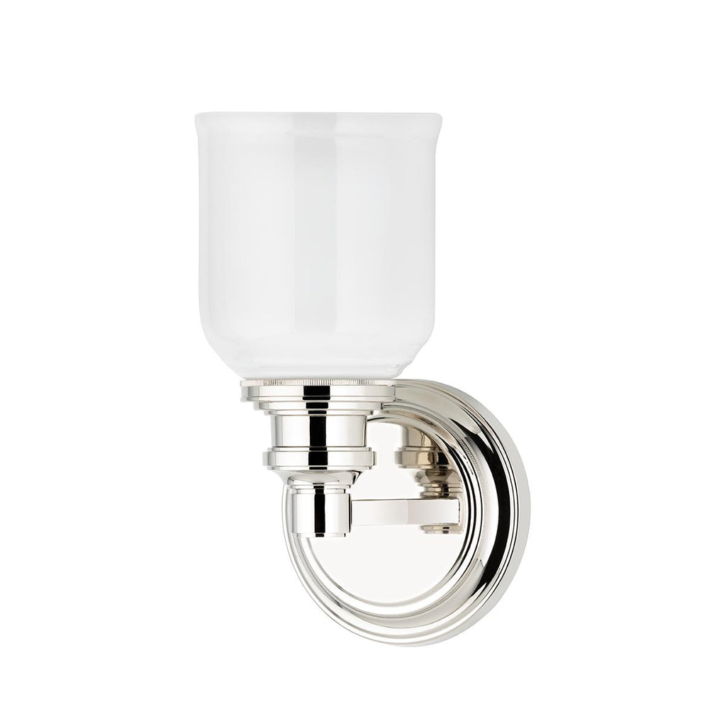 Hudson Valley Lighting Windham Polished Nickel 5.25W x 5.25L x 9.75H Wall Sconce