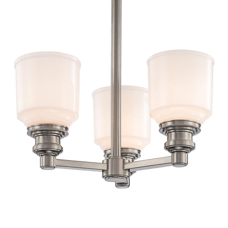 Hudson Valley Lighting Windham Satin Nickel 15W x 15L x 15H Semi-Flush Mount