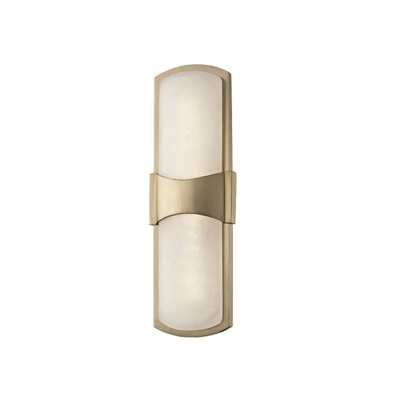 Hudson Valley Lighting Valencia Aged Brass 5.25W x 5.25L x 15H Wall Sconce