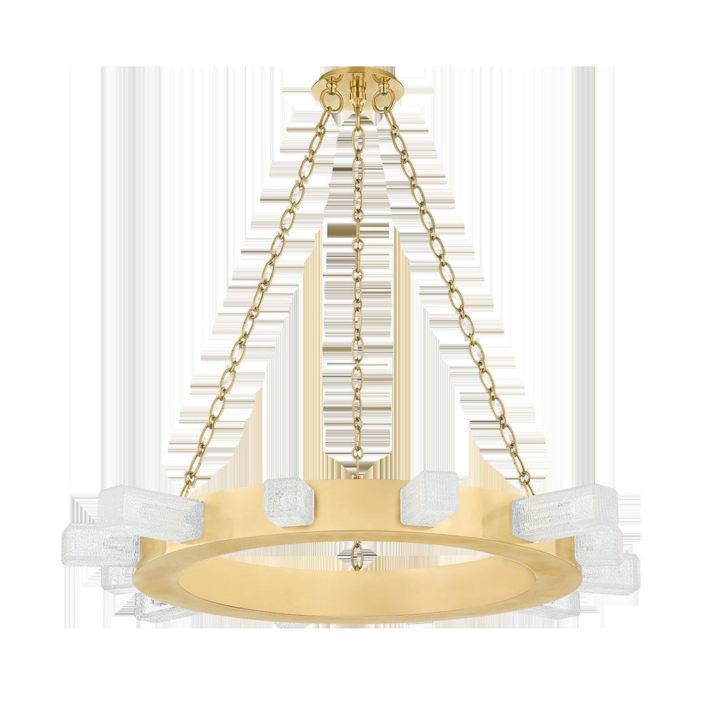 Corbett Lighting Citrine Vintage Brass 36W x 36L x 3.25H Chandelier