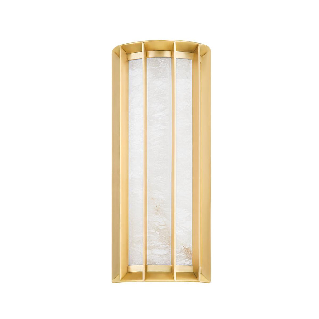 Corbett Lighting Leda Vintage Brass 6W x 6L x 14H Wall Sconce