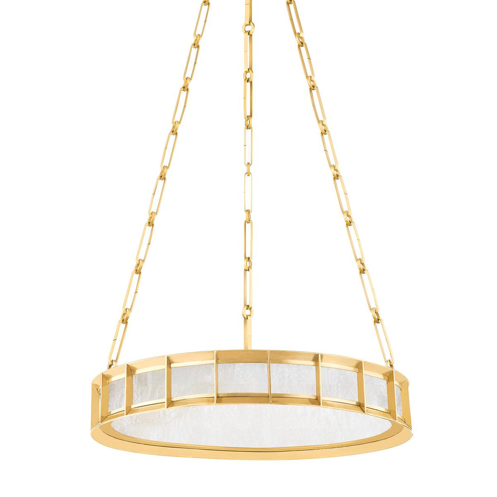 Corbett Lighting Leda Vintage Brass 19.75W x 19.75L x 3.5H Chandelier