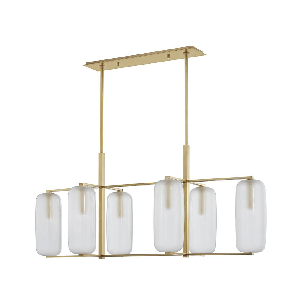 Hudson Valley Lighting Pebble Aged Brass 19.62W x 53.12L x 22H Pendant