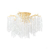 Corbett Lighting Genoa Gold Leaf 24W X 24L X 16.75H Semi-Flush Mount