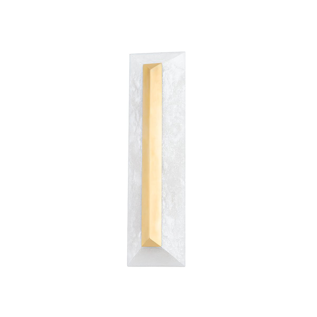 Corbett Lighting Perth Vintage Brass 5.25W x 5.25L x 20H Wall Sconce