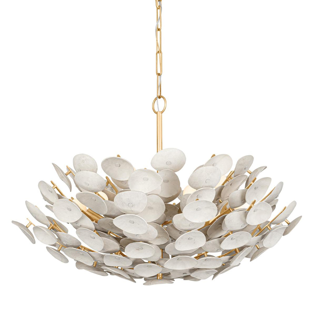 Corbett Lighting Aimi Vintage Gold Leaf 32W x 32L x 21.25H Chandelier