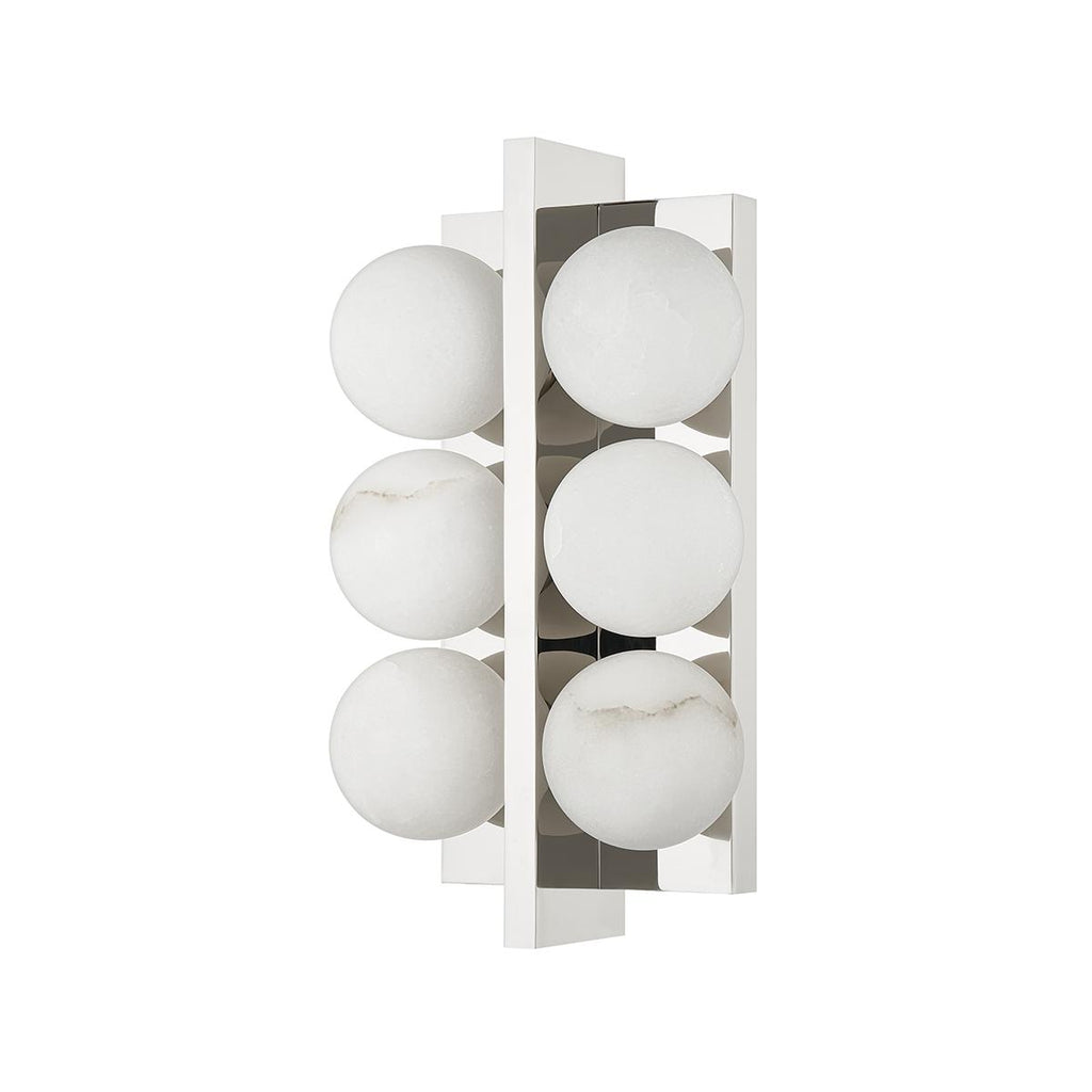 Corbett Lighting Emille Polished Nickel 6.75W x 6.75L x 12.25H Wall Sconce