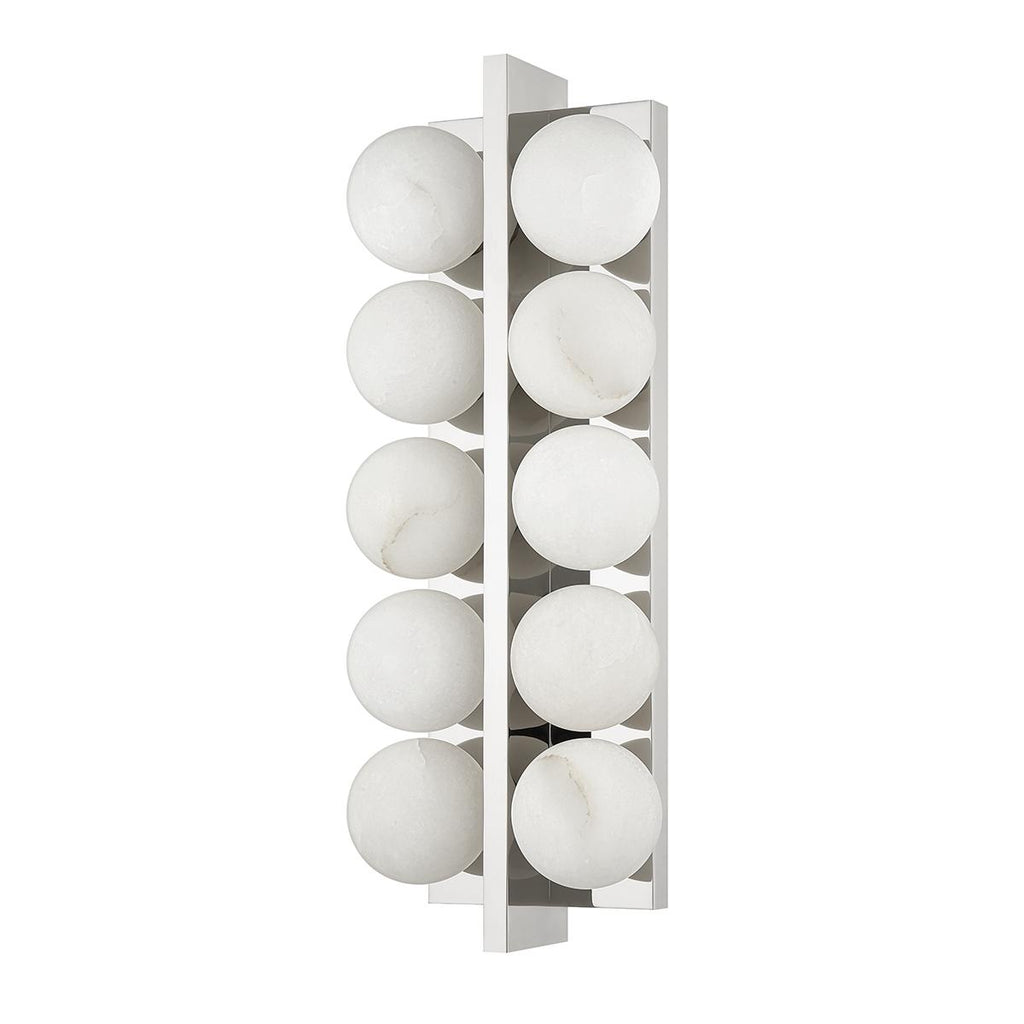 Corbett Lighting Emille Polished Nickel 6.75W x 6.75L x 18.25H Wall Sconce