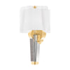 Hudson Valley Lighting Oyster Bay Aged Brass 12W X 12L X 21.5H Wall Sconce