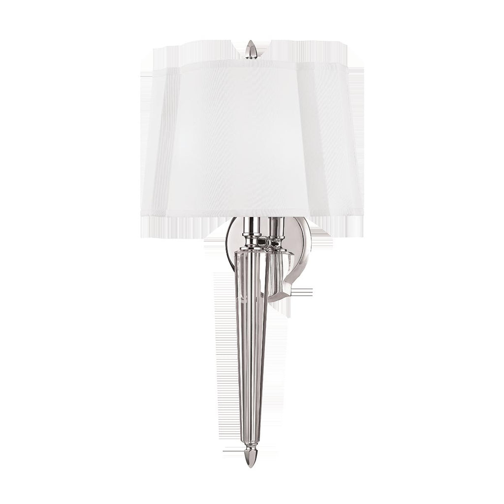 Hudson Valley Lighting Oyster Bay Polished Nickel 12W x 12L x 21.5H Wall Sconce