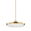 Hudson Valley Lighting Draper Aged Brass 15.5W X 15.5L X 6H Pendant