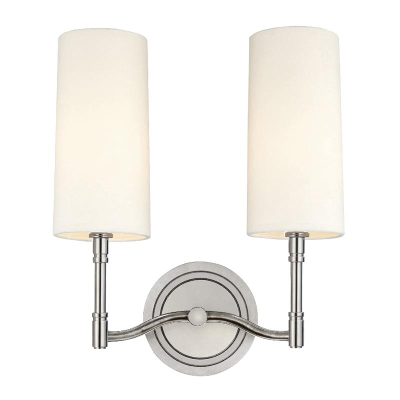 Hudson Valley Lighting Dillon Polished Nickel 11.75W x 11.75L x 13.5H Wall Sconce