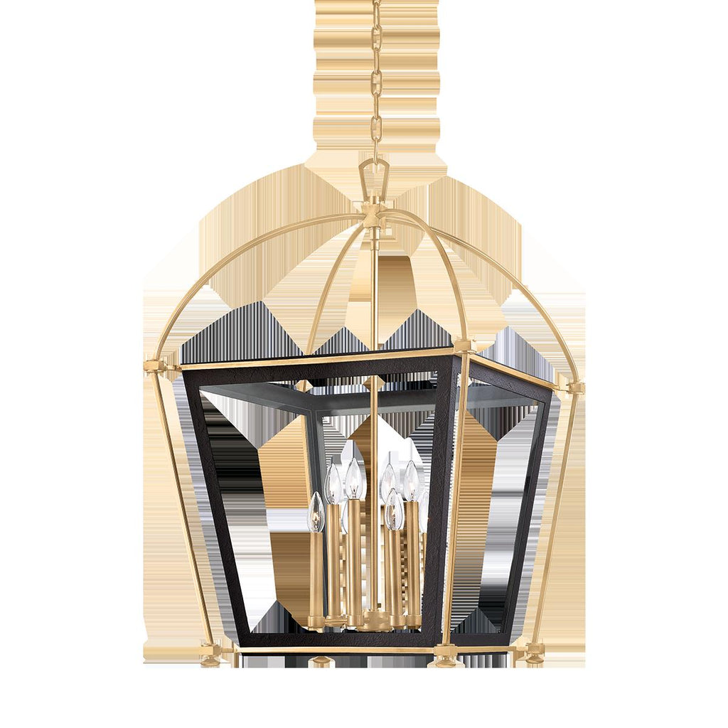 Hudson Valley Lighting Hollis Aged Brass 24W x 24L x 36H Pendant