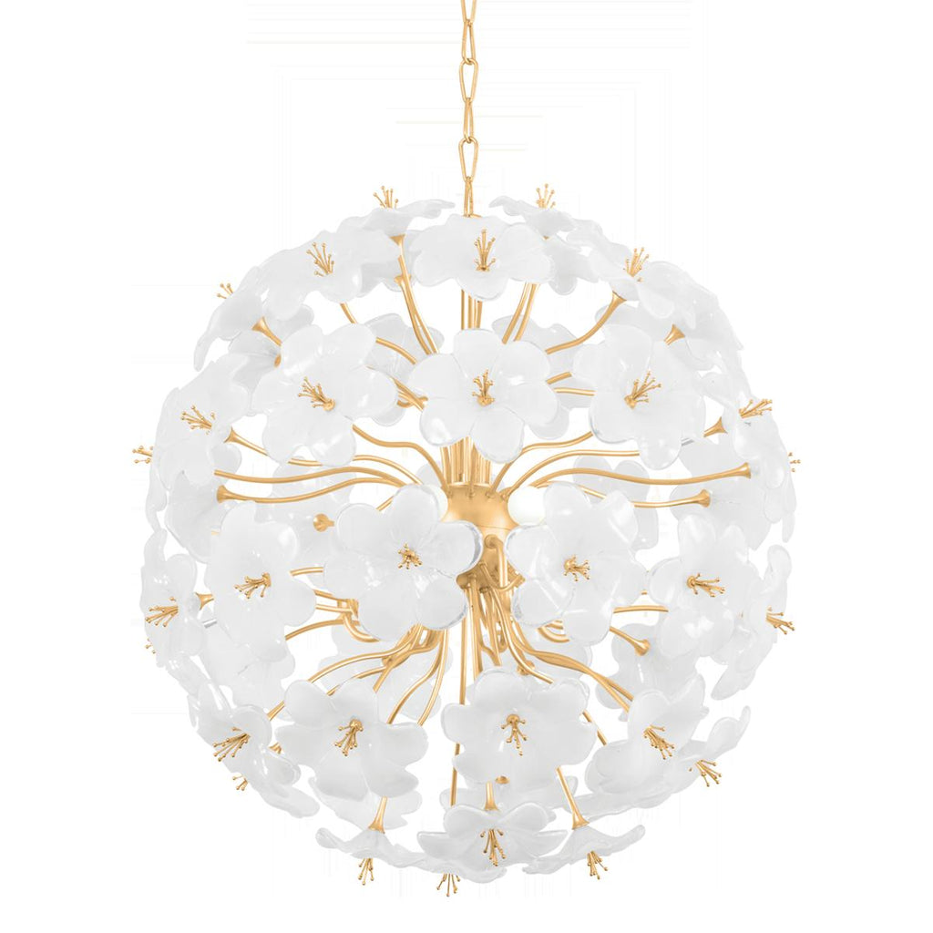 Corbett Lighting HYGEA Gold Leaf 33W x 33L x 34.25H Chandelier