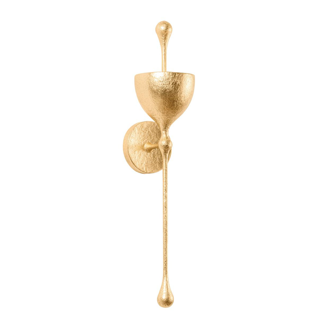 Corbett Lighting ANTALYA Vintage Gold Leaf 5W x 5L x 23.25H Wall Sconce