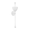 Corbett Lighting Antalya Gesso White 5W X 5L X 23.25H Wall Sconce