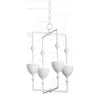 Corbett Lighting Antalya Gesso White 15.75W X 15.75L X 22.25H Pendant