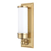 Hudson Valley Lighting Everett Aged Brass 4.75W X 4.75L X 14.25H Wall Sconce