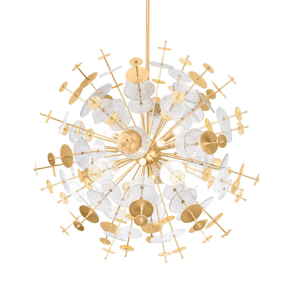 Corbett Lighting GLEASON Vintage Gold Leaf 40.5W x 40.5L x 37H Chandelier