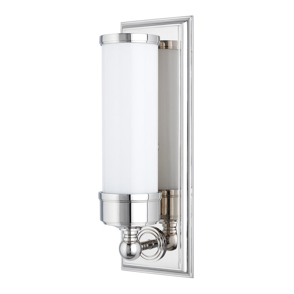 Hudson Valley Lighting Everett Polished Nickel 4.75W x 4.75L x 14.25H Wall Sconce