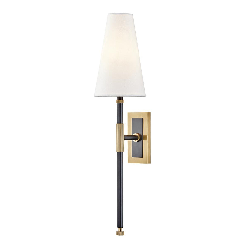 Hudson Valley Lighting Bowery Aged Old Bronze 5W x 5L x 21.5H Wall Sconce