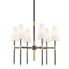 Hudson Valley Lighting Bowery Aged Old Bronze 28W X 28L X 24.5H Chandelier