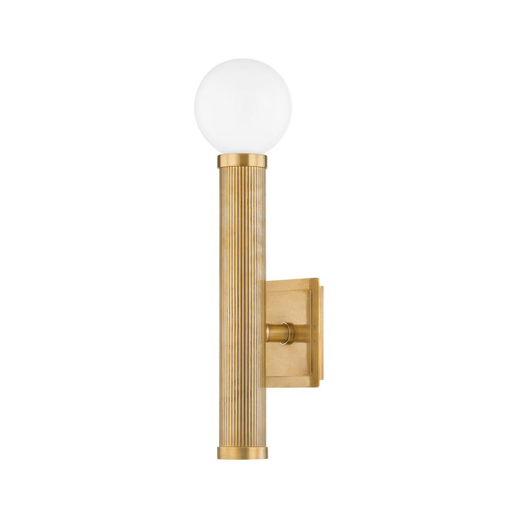 Corbett Lighting PIENZA Vintage Brass 5.5W x 5.5L x 20H Wall Sconce