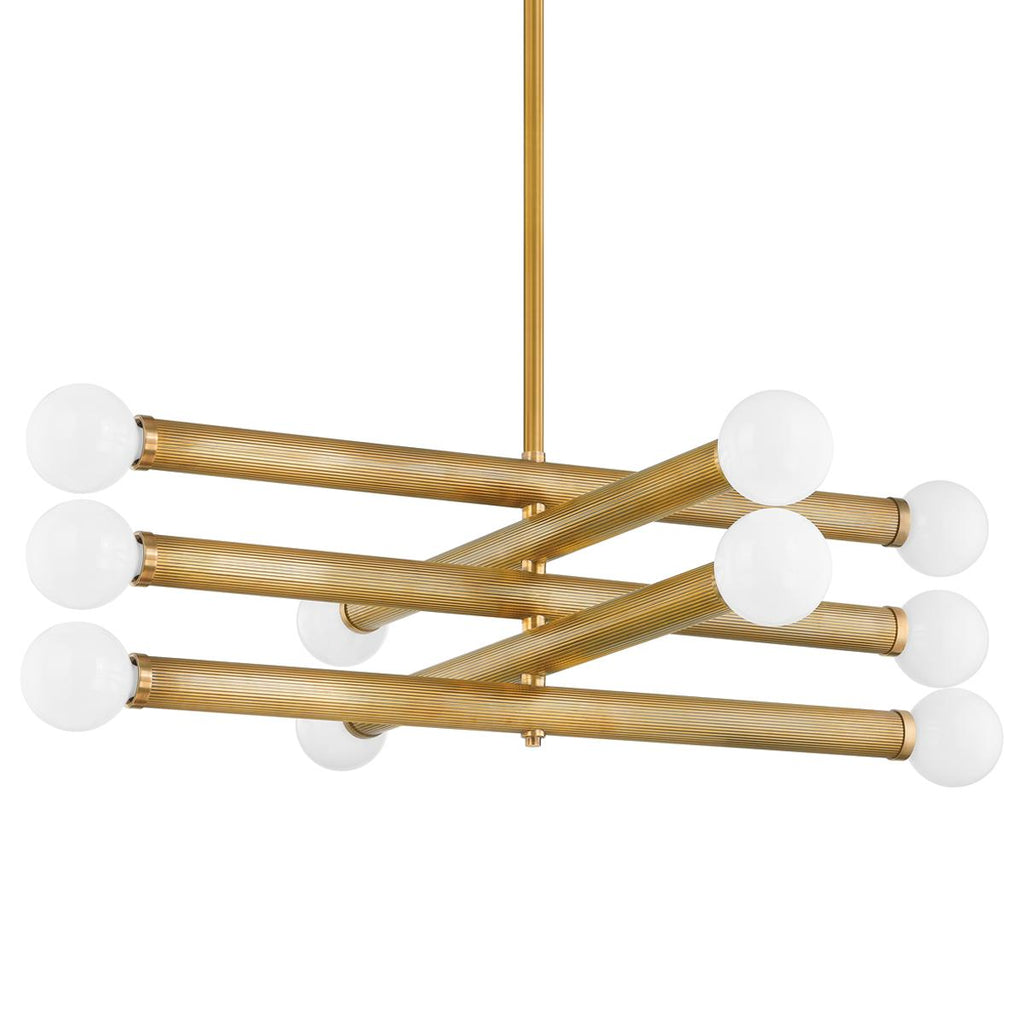 Corbett Lighting PIENZA Vintage Brass 50W x 50L x 16H Chandelier