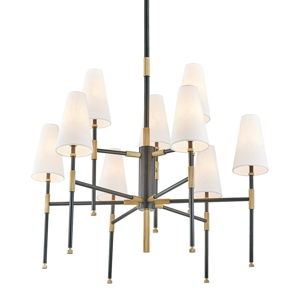 Hudson Valley Lighting Bowery Aged Old Bronze 34W x 34L x 31H Chandelier