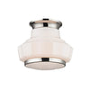 Hudson Valley Lighting Odessa Polished Nickel 8.75W X 8.75L X 7.25H Semi-Flush Mount