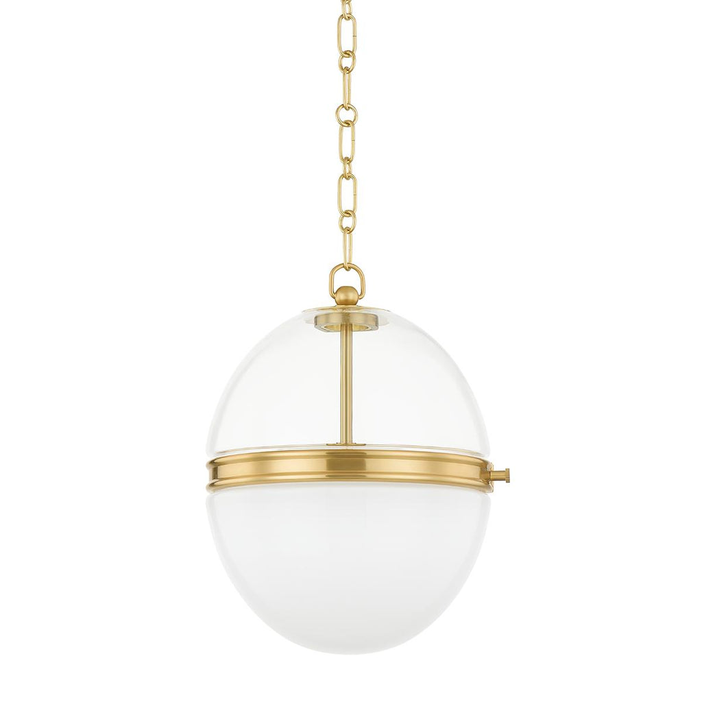 Hudson Valley Lighting Donnell Aged Brass 12.5W x 12.5L x 15.25H Pendant