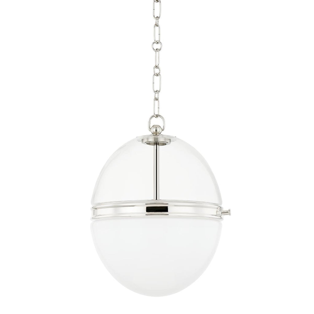 Hudson Valley Lighting Donnell Polished Nickel 12.5W x 12.5L x 15.25H Pendant