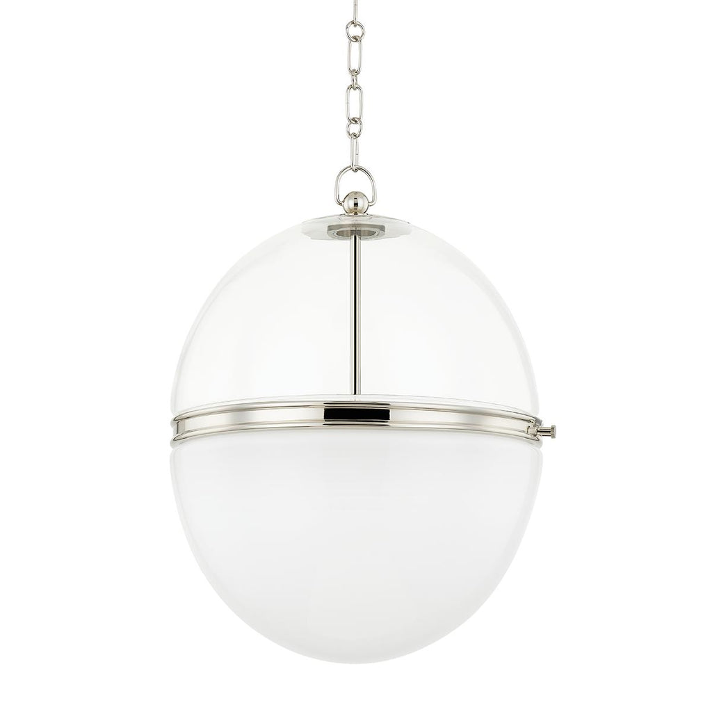 Hudson Valley Lighting Donnell Polished Nickel 17.5W x 17.5L x 21.25H Pendant